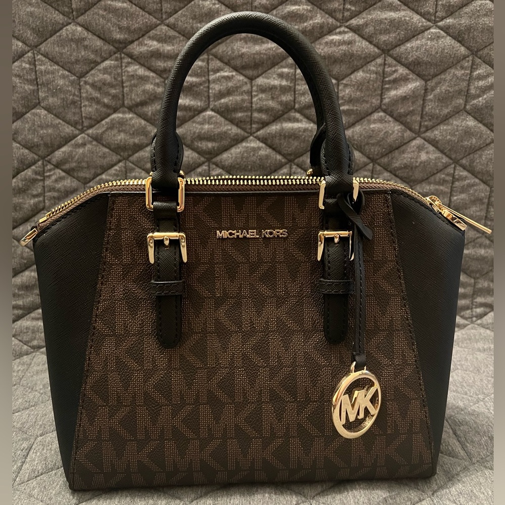 Michael Kors Brown/Black purse with strap